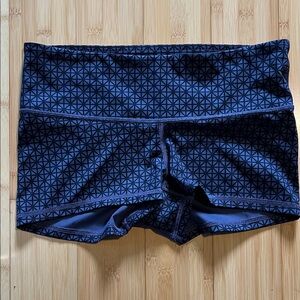 lululemon athletica Blue Geometric Athletic Shorts